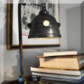 DL10. Art Nouveau table lamp with inlaid glass beads. 